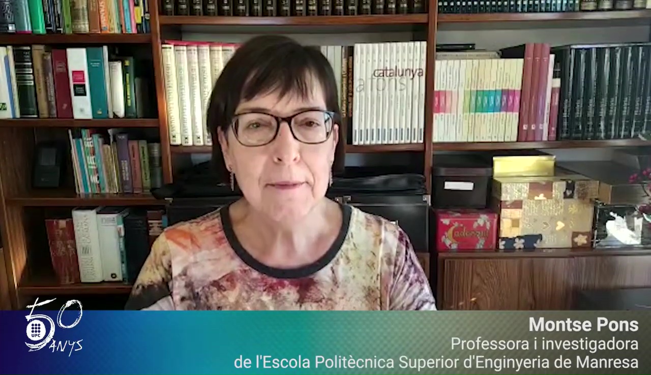 Montse Pons, professora i investigadora de l'EPSEM, felicita els #50anysUPC